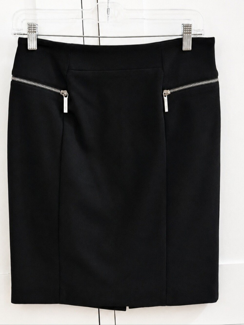 NWT Michael Kors black pencil skirt size 6 academia corpcore edgy punk